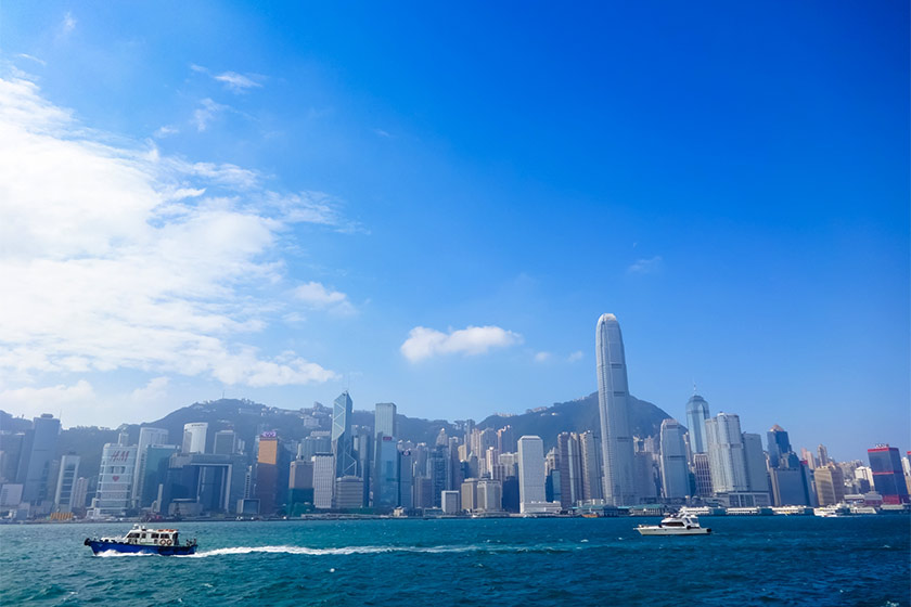 Hong Kong Sea and Buildings View